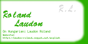 roland laudon business card